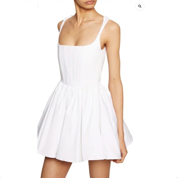 White Corset Mini Dress by Silvia Astore "The Annie Dress" from Annie's Ibiza - Picture 3 of 16